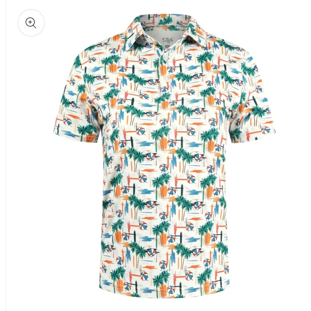 NWT 1764 Beachin' 80s Junior Polo Large - Picture 4 of 4